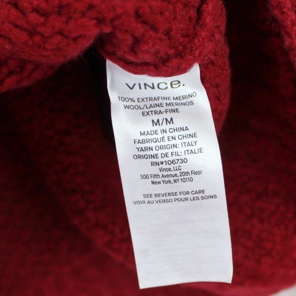 NWT Vince Merino Wool Relaxed Fit Sweater - Picture 10 of 10